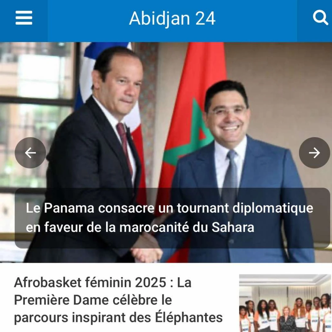 image du journal Abidjan 24